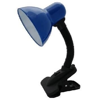 Светильник-прищепка UNIEL TLI-206 синий лампа ученическая для чтения школьника офисная настольная от компании 2255 by - онлайн гипермаркет - фото 1