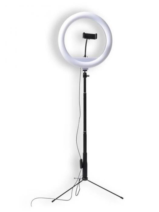 Светодиодная кольцевая led лампа для селфи съемки визажиста Fujimi FJL-RING12M 1678 освещение от компании 2255 by - онлайн гипермаркет - фото 1