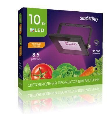 Светодиодный фито прожектор SMARTBUY SBL-FLFITO-30-65K фитосветильник фитолампа для роста растений рассады от компании 2255 by - онлайн гипермаркет - фото 1