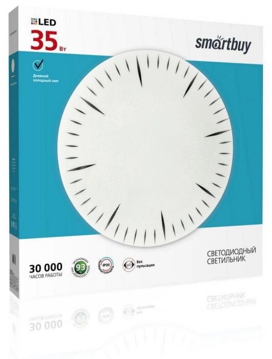 Светодиодный потолочный светильник SMARTBUY (SBL-Clock-35-W-6K) 35W/6000К от компании 2255 by - онлайн гипермаркет - фото 1