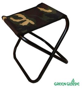 Табурет складной туристический стул для пикника охоты и рыбалки Рыбацкий стульчик без спинки GREEN GLADE РС210
