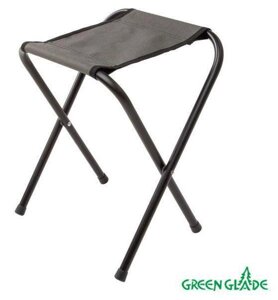 Табурет складной туристический стул для пикника охоты и рыбалки стульчик без спинки GREEN GLADE РС110