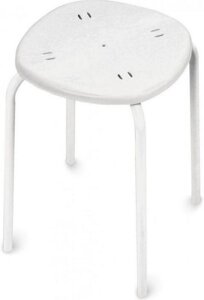 Табурет стулья для кухни NIKA ТП02/Б белая табуретка