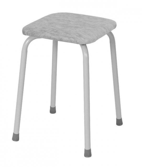 Табурет стулья для кухни ЗМИ Т269 квадратный 224 серый табуретка от компании 2255 by - онлайн гипермаркет - фото 1