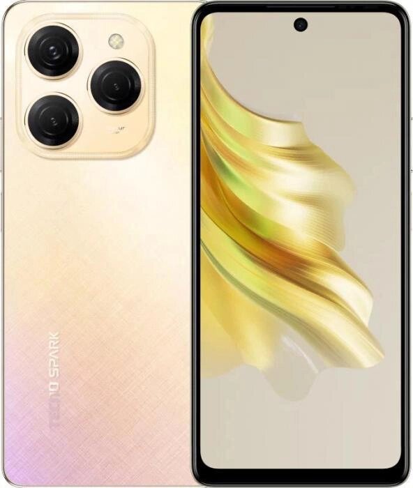 TECNO Spark 20 Pro 8/256Gb Golden Sunset (TCN-KJ6.256. SABL) от компании 2255 by - онлайн гипермаркет - фото 1