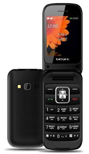 Телефон мобильный раскладной TEXET TM-422 Антрацит раскладушка
