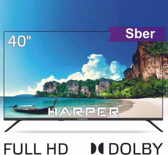 Телевизор 40 дюймов HARPER 40F685TS FHD SMART Салют от компании 2255 by - онлайн гипермаркет - фото 1