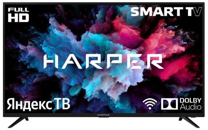 Телевизор 40 дюймов HARPER 40F751TS Full HD SMART TV Яндекс безрамочный от компании 2255 by - онлайн гипермаркет - фото 1