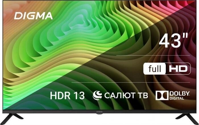 Телевизор 43 дюйма DIGMA DM-LED43SBB36 SMART Tv от компании 2255 by - онлайн гипермаркет - фото 1