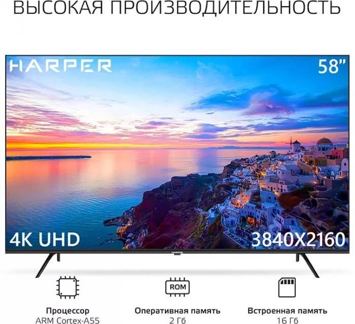 Телевизор Harper 58U770TS от компании 2255 by - онлайн гипермаркет - фото 1