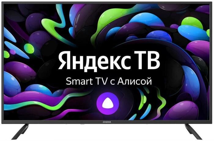 Телевизор с голосовым управлением DIGMA DM-LED43SBB31 FHD Smart смарт Яндекс. ТВ от компании 2255 by - онлайн гипермаркет - фото 1