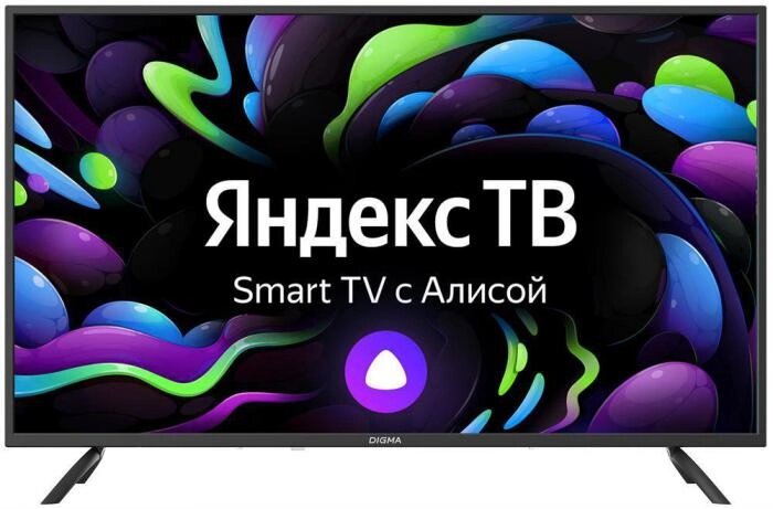 Телевизор с голосовым управлением DIGMA DM-LED43UBB31 4KUHD Smart смарт Яндекс. ТВ от компании 2255 by - онлайн гипермаркет - фото 1