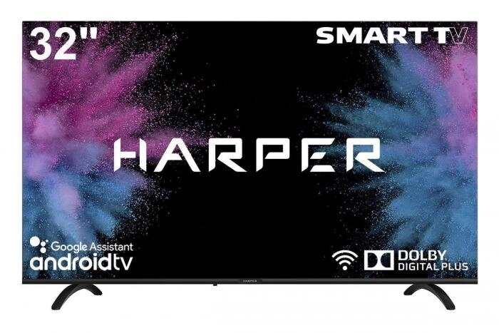 Телевизор с интернетом HARPER 32R720TS SMART-БЕЗРАМОЧНЫЙ 32 дюйма смарт тв от компании 2255 by - онлайн гипермаркет - фото 1