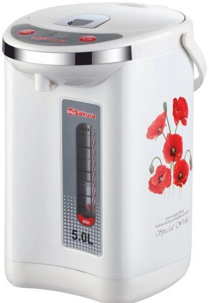 Термопот SAKURA SA-315WM белый чайник-термос электрический от компании 2255 by - онлайн гипермаркет - фото 1