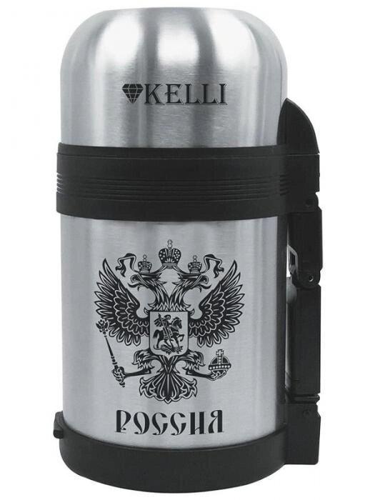 Термос для еды с широким горлом Kelli KL-0911 1 литр из нержавейки от компании 2255 by - онлайн гипермаркет - фото 1