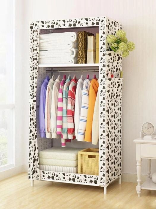 Тканевый каркасный шкаф разборный для одежды VS31 белый складной органайзер из ткани от компании 2255 by - онлайн гипермаркет - фото 1