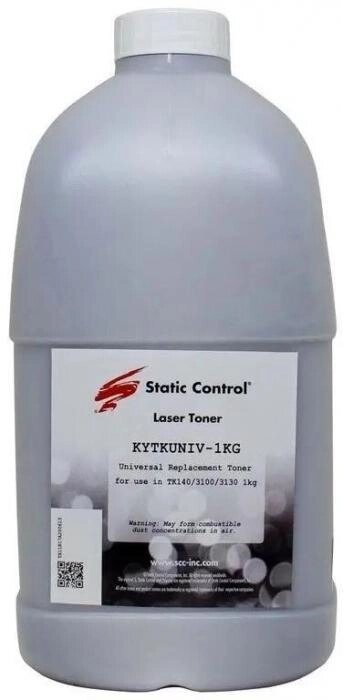 Тонер STATIC CONTROL KYTKUNIV-10KG, для Kyocera TK-120/130/140/160/170/1130/1140/3100/3110/3120/3130/4105/435, черный, от компании 2255 by - онлайн гипермаркет - фото 1