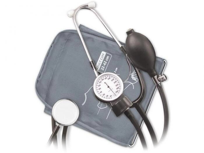 Тонометр механический медицинский с фонендоскопом B. Well MED-62 M-L 22-42 см со стетоскопом для врачей от компании 2255 by - онлайн гипермаркет - фото 1