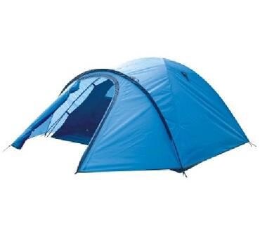 Трехместная палатка с тамбуром GREEN GLADE NIDA 3 местная туристическая походная кемпинговая летняя синяя от компании 2255 by - онлайн гипермаркет - фото 1