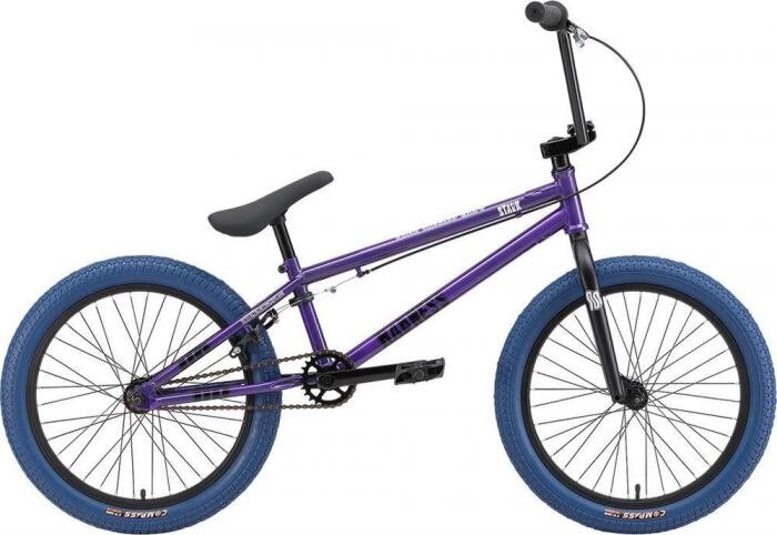 Трюковой велосипед бмх 20 дюймов для трюков триала фристайла взрослый STARK Madness BMX 4 фиолетовый от компании 2255 by - онлайн гипермаркет - фото 1