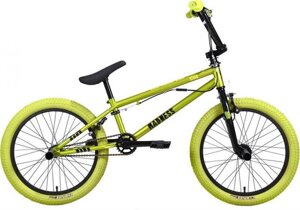 Трюковой велосипед бмх 20 дюймов с тормозами для трюков триала фристайла мальчиков STARK Madness BMX 3 зеленый