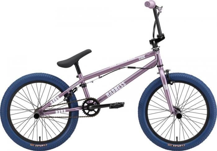 Трюковой велосипед bmx 20 дюймов для триала фристайла мальчиков подростка STARK Madness бмх 2 фиолетовый от компании 2255 by - онлайн гипермаркет - фото 1