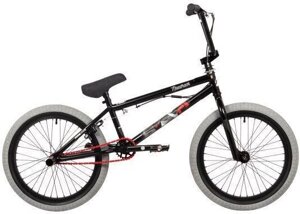 Трюковой велосипед BMX подростковый спортивный для трюков подростка NOVATRACK 20BMX. CROW. BK4 черный