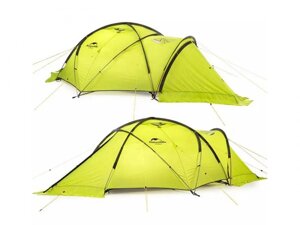 Туристическая двухместная палатка двухслойная с тамбуром Naturehike Lgloo Alpine 2х-местная NH19ZP012-LI