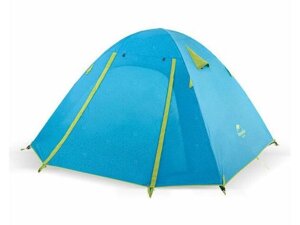 Туристическая легкая палатка двухслойная трехместная с тамбуром Naturehike 210T65D NH18Z022-P 3 местная