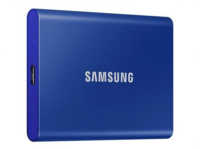 Твердотельный накопитель Samsung Portable T7 1Tb Blue MU-PC1T0H/WW от компании 2255 by - онлайн гипермаркет - фото 1