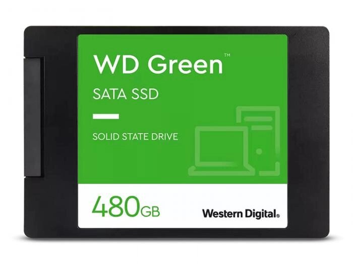 Твердотельный накопитель Western Digital Green SSD 480Gb SATA WDS480G3G0A от компании 2255 by - онлайн гипермаркет - фото 1