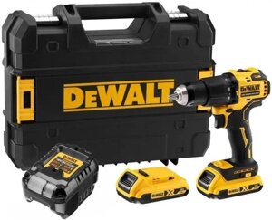 Ударная дрель-шуруповерт DeWALT DCD709D2T, 2Ач, с двумя аккумуляторами