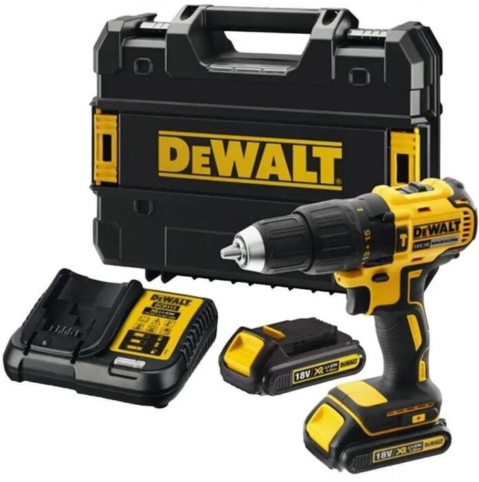 Ударная дрель-шуруповерт DeWALT DCD778S2T, 1.5Ач,  с двумя аккумуляторами [dcd778s2t-qw] от компании 2255 by - онлайн гипермаркет - фото 1