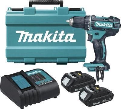 Ударная дрель-шуруповерт Makita DHP482SYE, 1.5Ач,  с двумя аккумуляторами от компании 2255 by - онлайн гипермаркет - фото 1