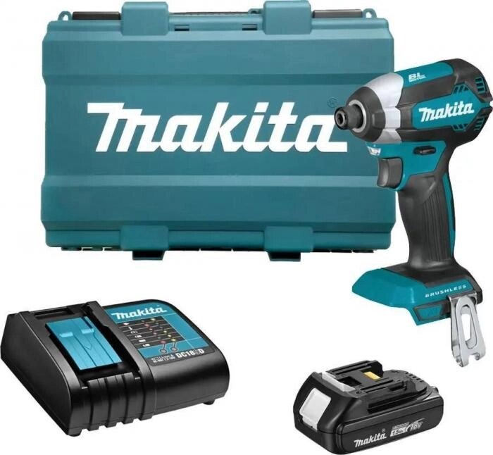 Ударный шуруповерт Makita DTD153SY, 1.5Ач,  с одним аккумулятором от компании 2255 by - онлайн гипермаркет - фото 1