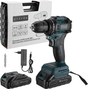 Ударный шуруповерт ZITREK Greenpower 20 Pro, 2Ач, с двумя аккумуляторами [085-1314]