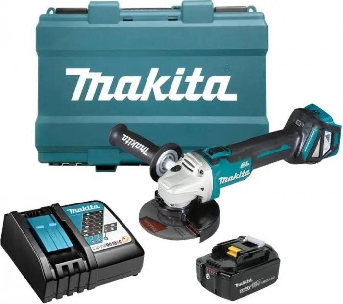 Угловая шлифмашина Makita DGA511RT,  аккумуляторная, с 1 АКБ от компании 2255 by - онлайн гипермаркет - фото 1