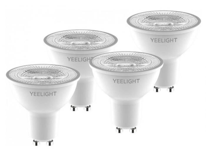Умная лампочка Yeelight LED Smart Bulb W1 Dimmable GU10 4шт YLDP004 от компании 2255 by - онлайн гипермаркет - фото 1