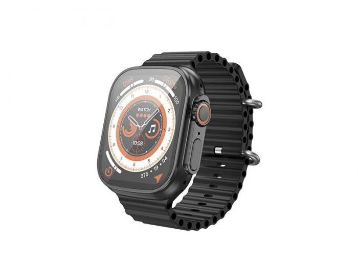 Умные часы Hoco Y12 Ultra Black 6931474791986 от компании 2255 by - онлайн гипермаркет - фото 1