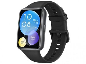 Умные часы Huawei Watch Fit 2 Yoda-B09S Midnight Black Silicone Strap 55028916 мужские электронные