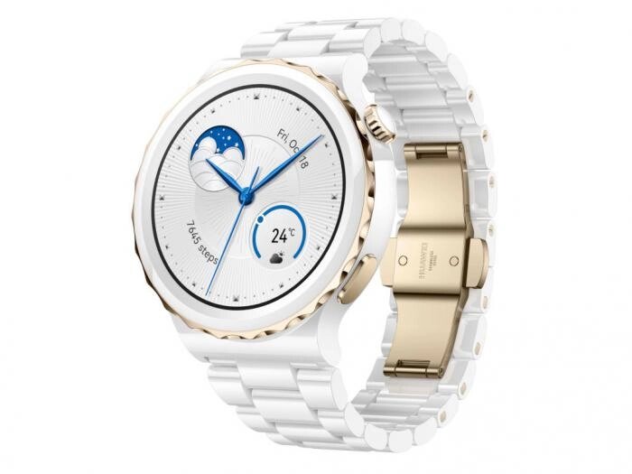 Умные часы Huawei Watch GT 3 Pro Frigga-B19T White Ceramic Strap 55028859 от компании 2255 by - онлайн гипермаркет - фото 1