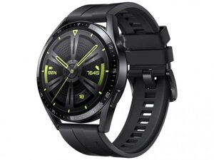 Умные мужские взрослые сенсорные смарт часы Huawei GT 3 JPT-B19 черные спортивные bluetooth Smart Watch