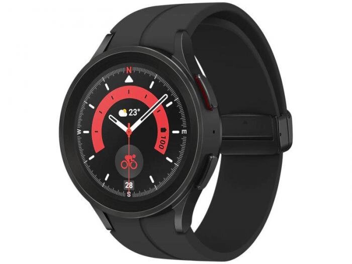 Умные смарт-часы мужские электронные наручные Samsung Galaxy Watch 5 Pro 45mm BT черные SM-R920NZKAEUE от компании 2255 by - онлайн гипермаркет - фото 1
