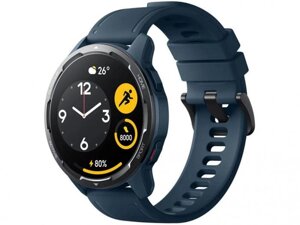 Умные спортивные сенсорные смарт часы Xiaomi Watch S1 Active GL синие bluetooth Smart Watch электронные