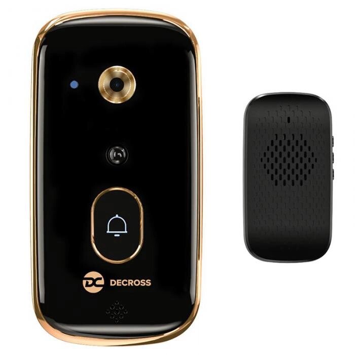 Умный дверной звонок с камерой беспроводной видеоглазок Decross X10 Smart Doorbell DX1020230000000 от компании 2255 by - онлайн гипермаркет - фото 1