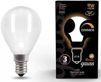 Упаковка ламп LED GAUSS E14,  шар, 9Вт, 105201109-D, 10 шт. от компании 2255 by - онлайн гипермаркет - фото 1