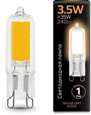 Упаковка ламп LED GAUSS G9,  капсульная, 3.5Вт, G9, 10 шт. [107809103] от компании 2255 by - онлайн гипермаркет - фото 1