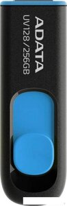 USB flash ADATA dashdrive UV128 256GB (черный/синий)