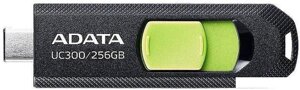 USB flash ADATA UC300 256GB (черный/зеленый)