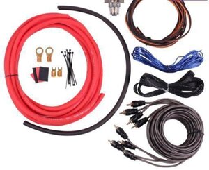 Установочный комплект проводов набор кабелей для подключения 4х канального усилителя TAKARA KIT-4.40 XXL
